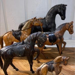 Vintage Leather Horses